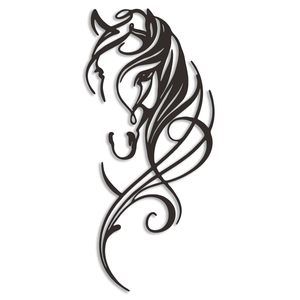 Metal Horse Wall Decor - Line Art Pictures For Home - Dynamic Sculptures For💐